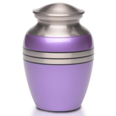 metallic purple large metal keepsake cremation urn